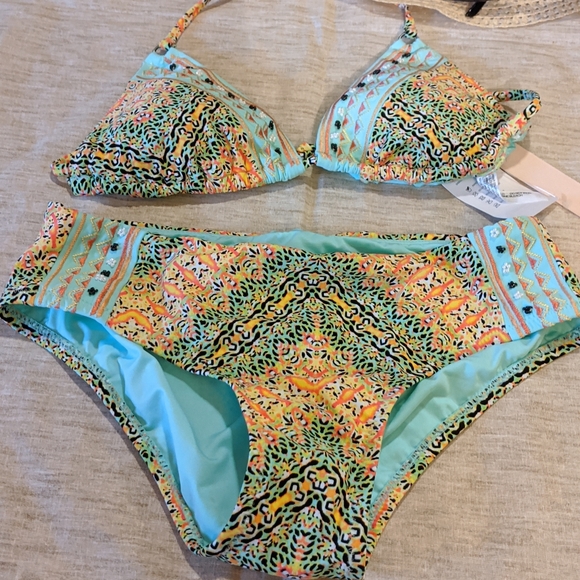 Nanette Lepore Tankini Bikini 3 piece set NWT XS - Picture 13 of 15